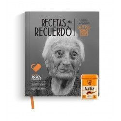 pack solidario azafran pote libro recetas para el recuerdo