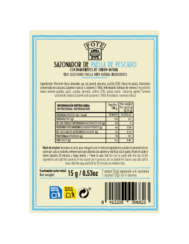 Natural Seasoning for Paella FISH