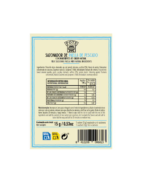 Natural Seasoning for Paella FISH