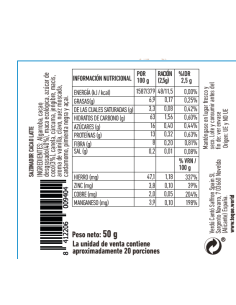 Tarro sazonador Cacao Latte 50gr 2