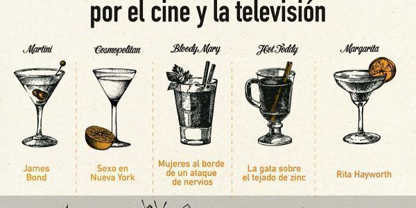 5 cócteles clásicos que recuerdas por el cine y la televisión